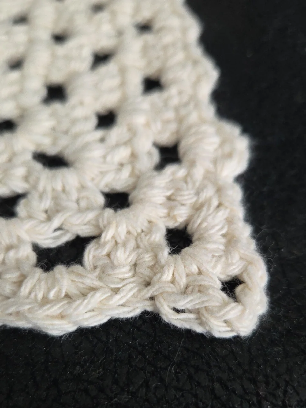 Handmade Crrocheted 100% Cotton Dish / Wash Cloths - Cream Set Of 4